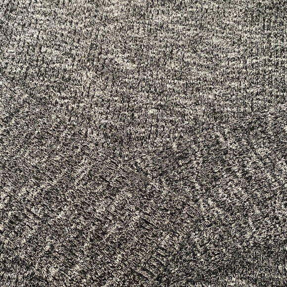 EXPRESS long sleeve strappy ribbed crop top gray - Picture 5 of 6